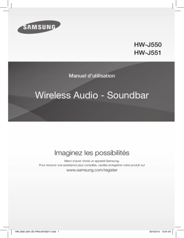 HW-J550 | Samsung HW-J551 Manuel utilisateur | Fixfr