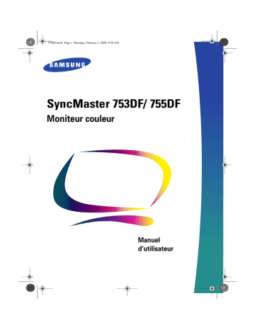 755DF | Samsung 753DF Manuel utilisateur | Fixfr