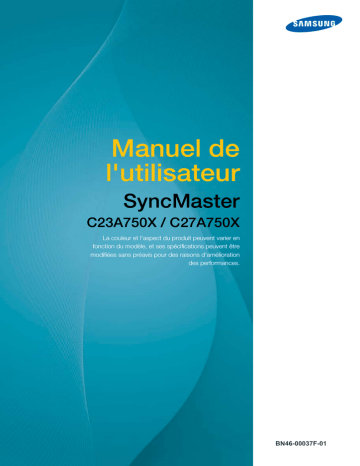 C23A750X | Samsung C27A750X Manuel utilisateur | Fixfr