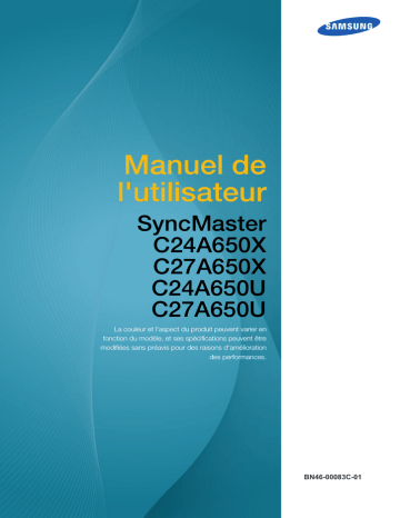 C27A650X | Samsung C24A650X Manuel utilisateur | Fixfr