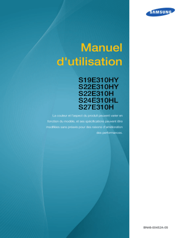 Samsung S27E310H Manuel utilisateur | Fixfr