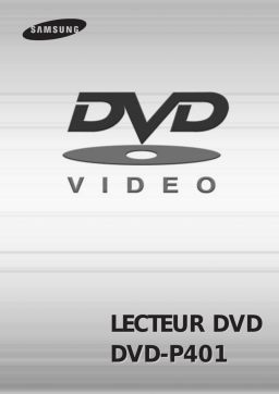 Samsung DVD-P401 Manuel utilisateur