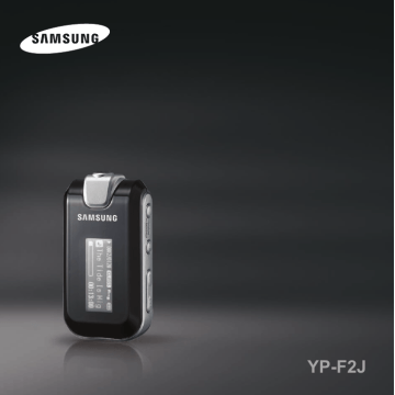 Samsung YP-F2JXB/XAC Manuel utilisateur | Fixfr
