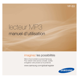 Samsung YP-S3 Manuel d'Utilisation | AI Chat & PDF