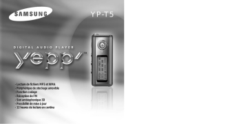 Samsung YP-T5V Manuel utilisateur | Fixfr