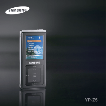 Samsung YP-Z5AB/XAC Manuel utilisateur | Fixfr