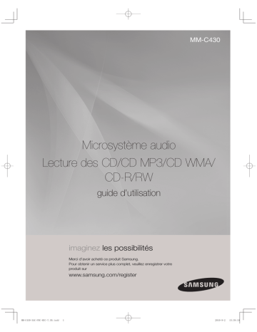 Samsung MM-C430 Manuel utilisateur | Fixfr