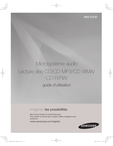 Samsung MM-D430 Manuel utilisateur | Fixfr