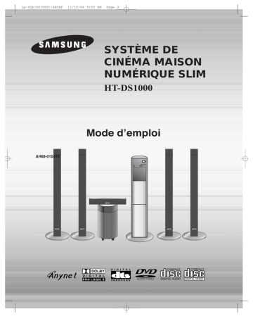 Samsung HT-DS1000 Manuel utilisateur | Fixfr