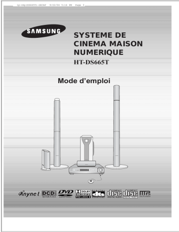 Samsung HT-DS665 Manuel utilisateur | Fixfr