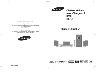 Samsung HT-Q45 Manuel utilisateur | Fixfr
