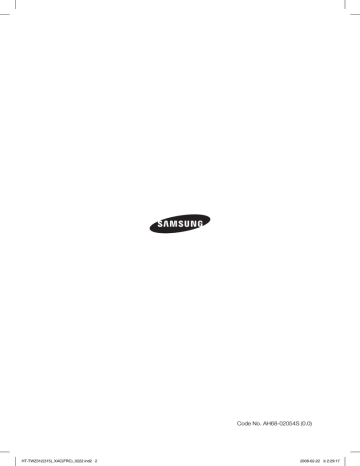 Samsung HT-TWZ312 Manuel utilisateur | Fixfr