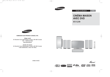 Samsung HT-X250 Manuel utilisateur | Fixfr