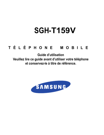 Samsung SGH-T159V Manuel utilisateur | Fixfr