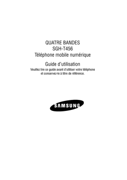 Samsung SGH-T456 Manuel utilisateur