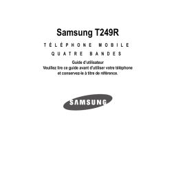 Samsung SGH-T249R Manuel utilisateur