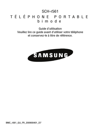 Samsung SCH-R561 Manuel utilisateur | Fixfr