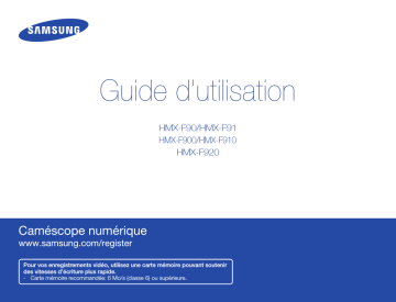 Samsung HMX-F90WN Manuel utilisateur | Fixfr