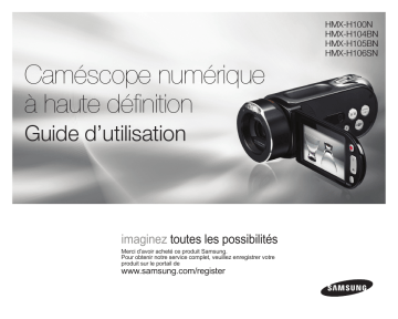 Samsung HMX-H100N Manuel utilisateur | Fixfr