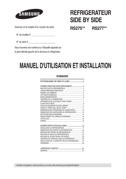 Samsung RS277ACBP/XAC Manuel utilisateur