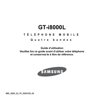 Samsung GT-I8000L/M16 Manuel utilisateur | Fixfr