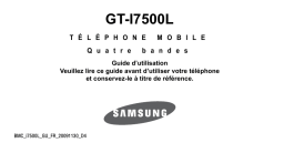 Samsung GT-I7500L Manuel utilisateur