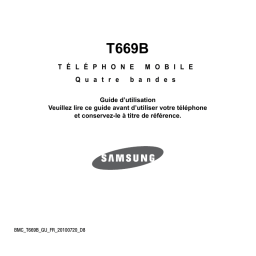 Samsung SGH-T669B Manuel utilisateur