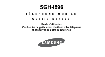 Samsung SGH-I896 Manuel utilisateur | Fixfr