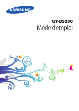 Samsung GT-B5330 Manuel utilisateur