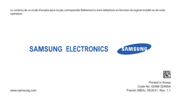 Samsung GT-S3353 Manuel utilisateur | Fixfr