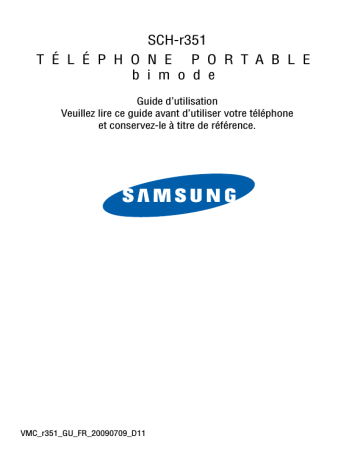 Samsung SCH-R351V Manuel utilisateur | Fixfr