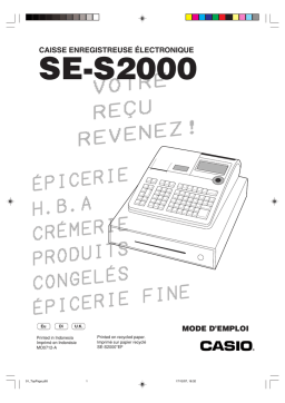 Casio SE-S2000 Mode d'emploi