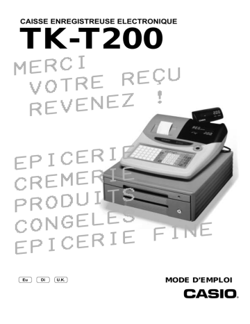 Manuel utilisateur | Casio TK-T200 Mode d'emploi | Fixfr