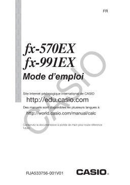Casio fx-570EX Mode d'emploi