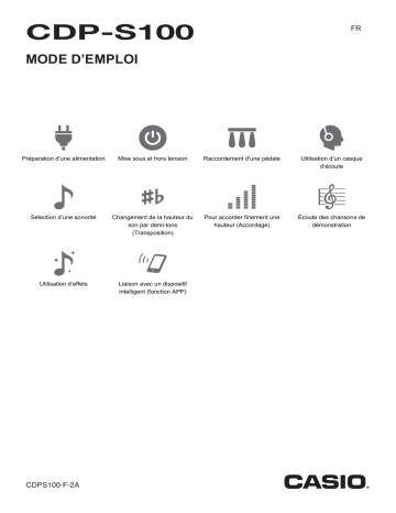 Manuel utilisateur | Casio CDP-S100NEW Mode d'emploi | Fixfr