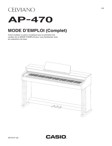 Casio AP-470 Manuel utilisateur | Fixfr