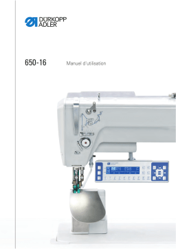 Duerkopp Adler 650-16 Operating instrustions