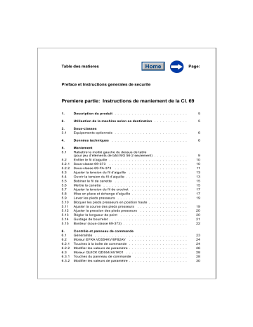 Mode d'emploi | Duerkopp Adler 69_valid_till_october_2019 Operating instrustions | Fixfr