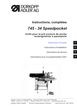 Duerkopp Adler 745-34 S Operating instrustions