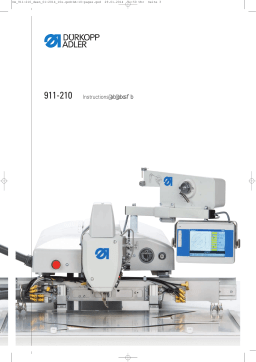 Duerkopp Adler 911-210 Operating instrustions