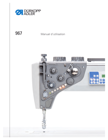 Mode d'emploi | Duerkopp Adler 967 Operating instrustions | Fixfr