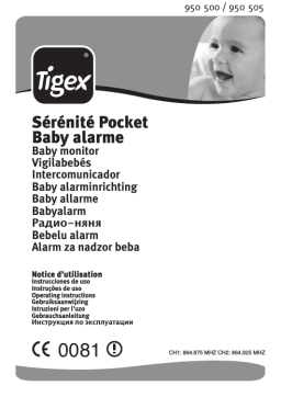 Tigex Baby Alarm Advance Pocket Operating instrustions