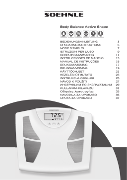 Soehnle 63333 0 Operating instrustions