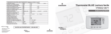 Mode d'emploi | White Rodgers 1F95EZ-0671 Operating instrustions | Fixfr