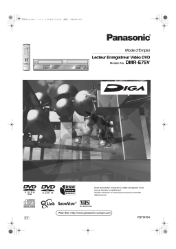 Panasonic DMRE75V Operating instrustions