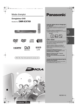 Panasonic DMREX769 Operating instrustions