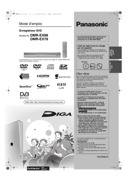 Panasonic DMREX88 Operating instrustions