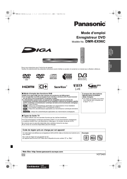 Panasonic DMREX96CEG Operating instrustions