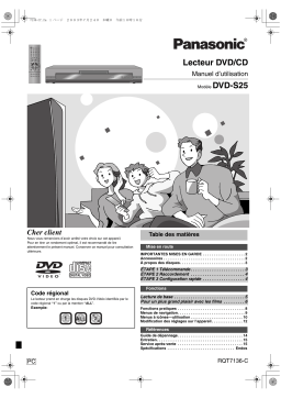 Panasonic DVDS25 Operating instrustions