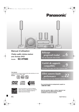 Panasonic SCHT680 Operating instrustions